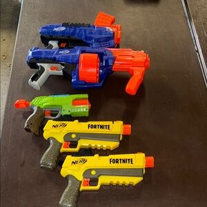 Nerf Action Figures Blue and Orange Playset
